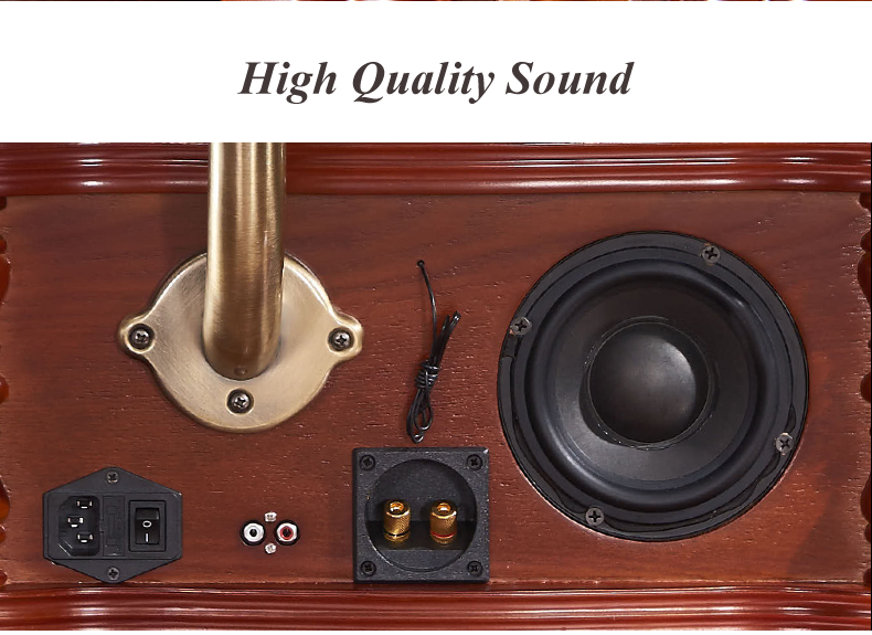 Best Quality wooden Retro Gramophone Multifunctional player phonograph for home audio