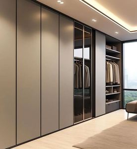 Armario de Madera Pintado de Color Sólido de la Serie Moderna de Alta Gama Personalizado, Hermoso y Práctico con Función de Almacenamiento, Muebles para Dormitorio de Hotel - Product Image 2