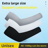Manchons de bras en nylon effet soie glacée avec logo personnalisé pour la conduite estivale, protection solaire anti-UV, effet rafraîchissant, coupe décontractée, vente en gros