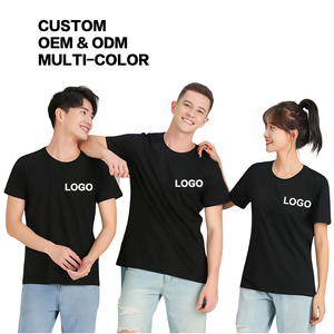 Camisetas para hombre con logotipo personalizado, camisetas 100% de algodón informales con cuello redondo y manga corta, camisetas lisas suaves y básicas de peso pesado, camisetas clásicas - Product Image 1