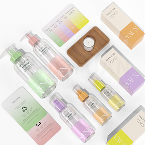 Botellas <span class=keywords><strong>de</strong></span> Plástico para Loción, Champú y Acondicionador, Envases Cosméticos Ecológicos Personalizados con Pulverizador para Gel <span class=keywords><strong>de</strong></span> Ducha y Jabón Corporal - Product Image 3
