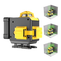 Laser Level 4D 360° 16 Sinar Hijau dengan Casing Merah untuk Konstruksi Interior DIY