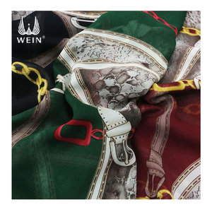 WI-A05 thoáng khí <span class=keywords><strong>Poly</strong></span> <span class=keywords><strong>georgette</strong></span> chiffon Chất liệu kim Loại chuỗi vải in dệt Rolls - Product Image 1