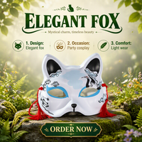 Masque facial en PVC imperméable et écologique pour Halloween, personnalisable avec logo, léger, pour fêtes, remise de diplômes, avril – Fabricant OEM