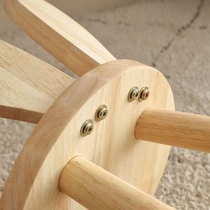 Taburete para niños con forma de conejo, silla de madera maciza para niños, uso doméstico, duradera - Product Image 4