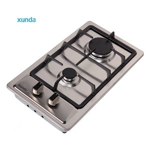 Cuisinière à gaz encastrable Xunda, 2 brûleurs, en acier inoxydable de haute qualité, pour hôtel et usage domestique, idéale pour l'extérieur - Product Image 3