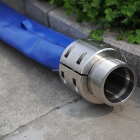 Tuyau plat flexible de pompage d'eau d'alésage de système principal en hausse de 8 pouces pour une utilisation avec des pompes submersibles