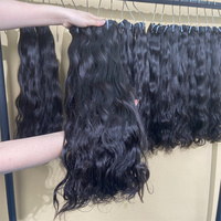 Lots de Cheveux Humains Vierges Brésiliens en Gros, Ondulés, Double Trame, Non Traités, Extensions de Cheveux Épaissies aux Pointes pour Femmes Noires