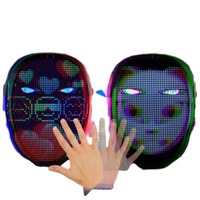 Masques amusants lumineux à LED pour fêtes, événements cosplay et jouets de fête en gros