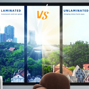 ذاتية اللصق طريقة واحدة للخصوصية من كلوريد البولي فينيل فيلم نافذة مرآة نهارية عاكس للتحكم في الحرارة من خلال حجب أشعة الشمس - Product Image 2