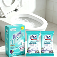 Poudre nettoyante moussante pour toilettes, à la mousse épaisse, adoucit la saleté, favorise le brossage manuel, nettoyage en profondeur, pour hôtels et foyers, marque privée, en vrac