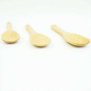 Cuchara de Bambú Mini para Mermelada y Miel, Personalizable, Ecológica, Desechable, para Helado, Dos Piezas por Juego, Venta Caliente, Directo de Fábrica - Product Image 2