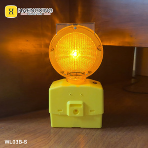 ไฟกระพริบสีเหลืองอำพัน2 LED สวิตช์ภายนอกชาร์จไฟได้ไฟกระพริบพลังงานแสงอาทิตย์ - Product Image 3