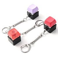 Portable Mechanical Keycap Fidget Keychain Unisex Plastic Stress Relief Click Toy for 14 Years & up Bulk Orders