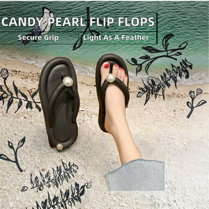 Sandalias de Playa Antideslizantes para Mujer, Diseño Estampado, Ligeras, Planas, con Punta Abierta y Color Caramelo, Novedad de 2024 - Product Image 2