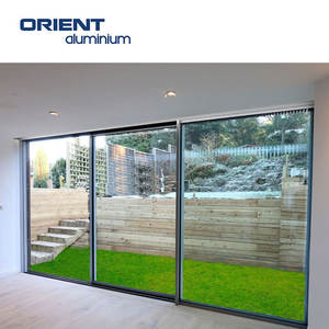 Puertas corredizas exteriores de vidrio Cierre blanco de aluminio Ventanas y puertas interiores de vidrio apilables grandes - Product Image 5