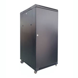 Gabinete de Red con Puerta de Vidrio con Cerradura de 19 Pulgadas, 18RU, 27RU, 42RU, 47RU, para Seguridad de Equipos - Product Image 2