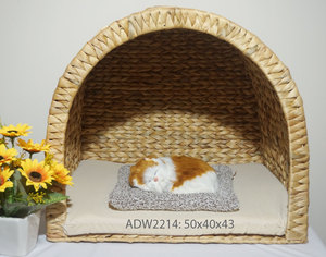 Nid de chat d'intérieur en osier fait à la main vintage panier en rotin pour chat lit de grotte lits pour chiens prix bon marché au Vietnam - Product Image 4