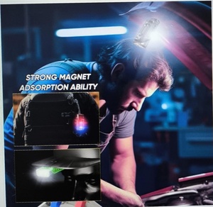 <span class=keywords><strong>Lampe</strong></span> de travail multifonctionnelle mini avec tête rotative à 180°, rechargeable USB-C, <span class=keywords><strong>LED</strong></span> magnétique, support autoportant, <span class=keywords><strong>lampe</strong></span> frontale rechargeable - Product Image 3