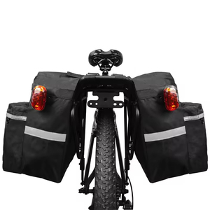 Bolsas Impermeables de TPU de 25L para Portaequipajes Trasero de Bicicleta, Juego de Bolsas Dobles de Almacenamiento de Oxford 600D para Viajes Diarios y Ciclismo al Aire Libre - Product Image 1