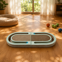 Planche à gratter interactive et écologique pour chat, jouet en carton pour animaux de compagnie, lime à ongles et aiguiseur de griffes, emballé en carton
