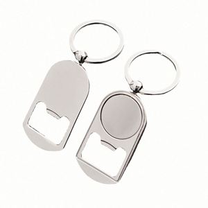 AGH - Llavero Abridor de Botellas Manual de Acero Inoxidable Blanco Ecológico para Sublimación, con Fotos y Formas Personalizadas - Product Image 3