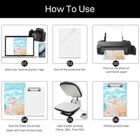 Supports vierges pour sublimation DIY imprimables A5 A4 en MDF, porte-documents, artisanat fait main pour fournitures de bureau, promotion et souvenirs
