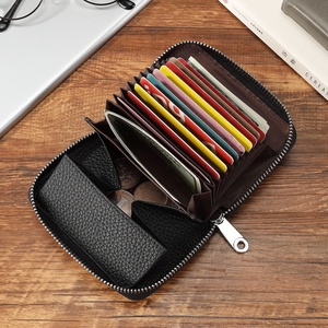 Monedero Japonés RFID Anti-Robo de Gran Capacidad para Tarjetas y Monedas, <span class=keywords><strong>Cartera</strong></span> Corta de Cuero Genuino con Diseño Impreso para Hombre y Mujer - Product Image 3