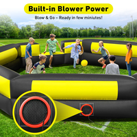 Structure gonflable Octogonale de jeu Gaga Ball avec murs souples et sécurisés pour enfants, idéale pour jardin, école, camp, fête, location, utilisation intérieure et extérieure