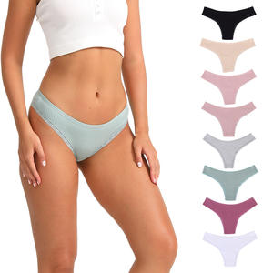Tanga de Algodón Puro 2025, de Talle Bajo, Tejida, para Mujer, Ropa Interior sin Costuras, Transpirable - Product Image 1