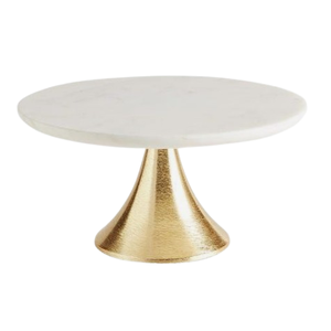 ขาตั้งทองเคลือบเงาหินอ่อนด้านบนเค้กเครื่องมือขนมหวานโต๊ะเค้กยืนคุณภาพที่เหนือกว่าขนมหวานยืน - Product Image 4