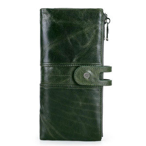 New Product Genuine <b>Leather</b> Passport ID Multifunction <b>Phone</b> <b>Bags</b> Wallets - Product Image 3