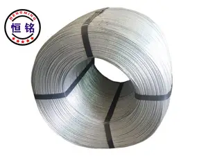 Riduzione del prezzo della materia prima filo di acciaio zincato filo di acciaio per cavo di buona qualità