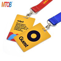 Langlebiger günstiger Preis wiederbeschreibbare 13,56 MHz-Event-Badges NFC-Event-Pässe NFC mit Loch