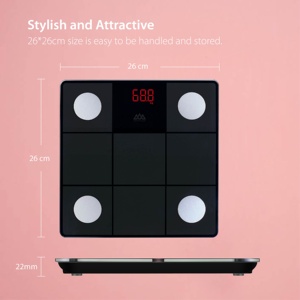 <span class=keywords><strong>Balance</strong></span> <span class=keywords><strong>de</strong></span> surveillance <span class=keywords><strong>de</strong></span> poids corporel intelligente avec plusieurs profils Outil d'affichage électronique compagnon d'entraînement <span class=keywords><strong>de</strong></span> synchronisation en ligne - Product Image 3