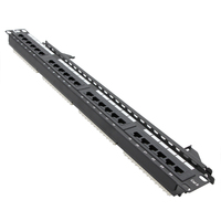 Accessoires réseau VCOM, panneau de brassage de câbles LAN 1U 12 24 ports Cat6 Cat6E 19 pouces avec connecteur RJ45 femelle
