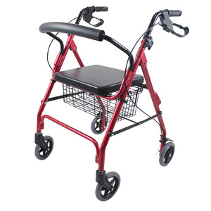 Rong Jun Walker <b>Rollator</b> Four Wheel Lightweight Folding With Seat For Elderly Adults Mobility Aid - Product Image 2