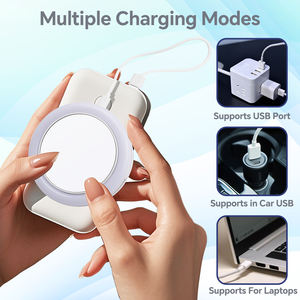 Espejo Circular para Selfies con Clip para Teléfono, Espejo de Bolsillo con Luz LED Ajustable, Anillo de Luz con Clip para Fotografía con Teléfono - Product Image 6