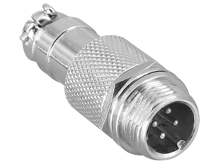 GX12 popo ortak tipi erkek tak dişli kablo montaj lehim gümüş GX12 2/3/4/5/6/7 Pin popo ortak erkek tak - Product Image 3