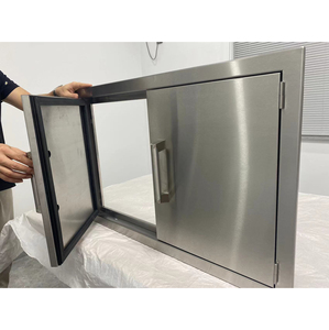 Stainless Steel Backyard Kitchen <b>Bbq</b> <b>Grill</b> Double Access Doors Kitchen Cabinet Doors - Product Image 4