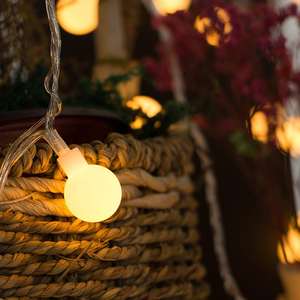 10M Cerise Boules Lumières de Ficelle MENÉES PAR Batterie USB 220V 110V Mariage Décoration De Guirlande De Noël - Product Image 2