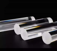 Prisme guide-lumière en verre BK7 haute performance, tiges homogénéisantes, composant optique rond, surface revêtue d'AR, précision 1/4 de la longueur d'onde
