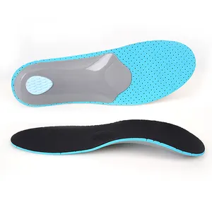 S-King Flat Feet 3cm Arch Support Eva Insoles Latex Shock Plantar Fasciitis Walking Orthopedic Insoles