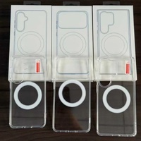 Coque de téléphone en acrylique C0135 pour iPhone 16 17 Air 15 Pro 14 13 Pro Max 12 11 18, étui magnétique transparent pour Samsung S26 Ultra
