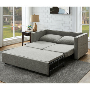 Canapé-<span class=keywords><strong>lit</strong></span> pliable en tissu pour salon, ensemble complet pour petit appartement moderne - 2 places - Product Image 1