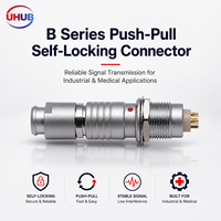 Connecteurs circulaires 3 broches série B personnalisés PHG FGG Plug EGG 1B 303 CLL, connecteur d'alimentation mâle-femelle Push-Pull 6A IP50