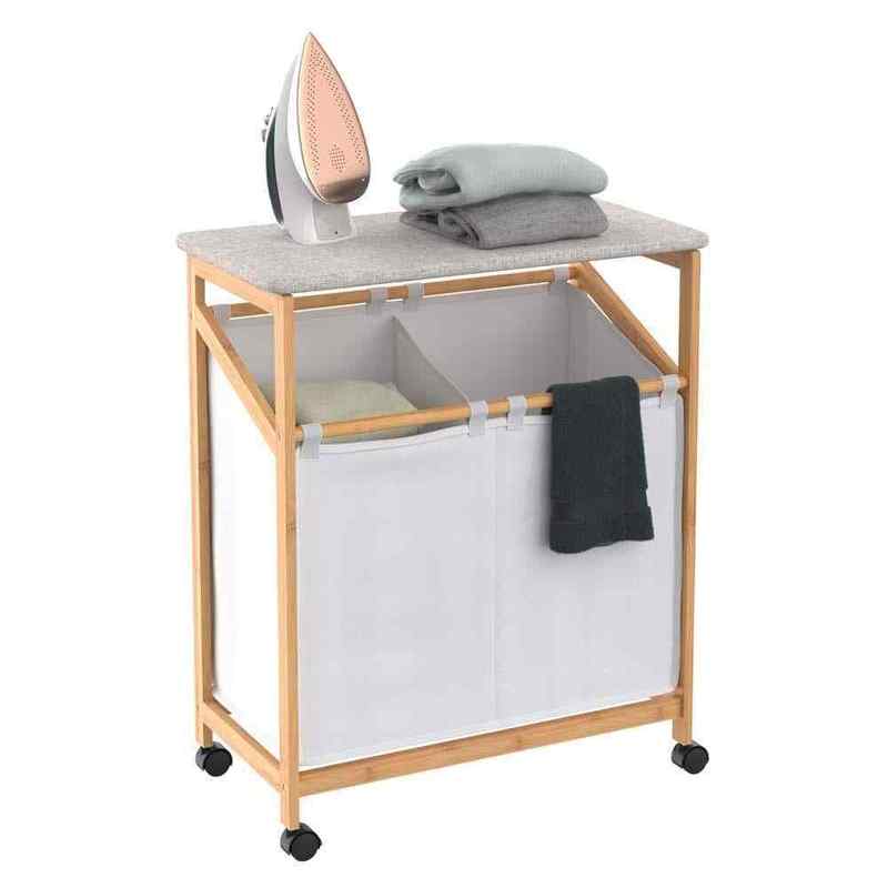 2 in 1 Bamboo Laundry Basket