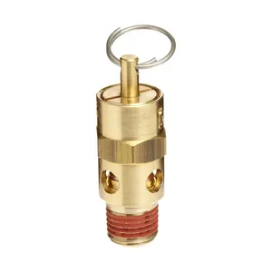 1/4'' Male NPT Brass Safety Valve 150 PSI Pressure Set Brass Relief Valve With Sealant
