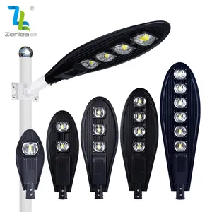 Iluminación de carretera de jardín impermeable Ip65 al aire libre aluminio COB 30W 50W 80W 100W 150W 200W 250W 300W Cobra Sensor Led Luz de calle