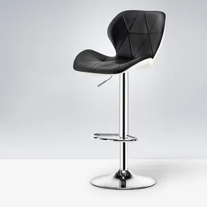 Personalizado al aire libre clásico patas de Metal Bistro ajustable giratorio restaurante taburete sillas para mostrador bar taburete